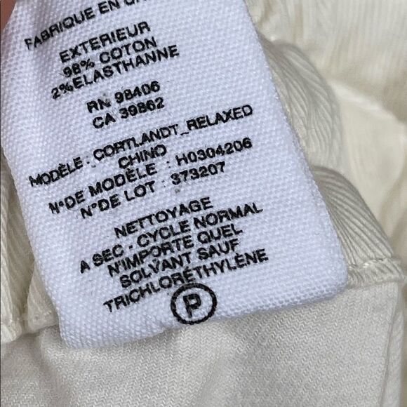 THEORY Cortland Relaxed Cotton Jogger Pants, Ivory size 2 - Picture 13 of 13